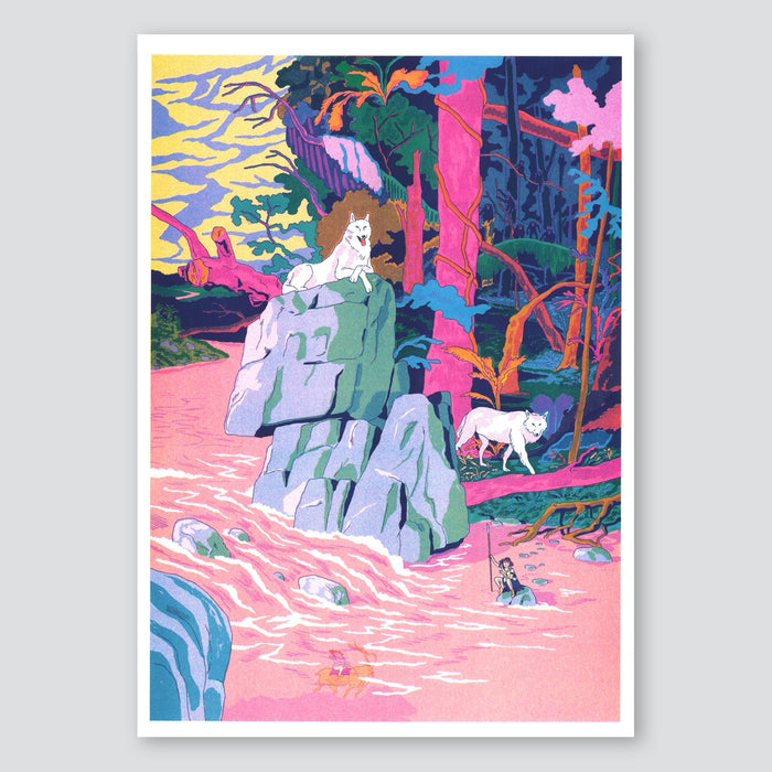 Princess Mononoke - Simon Roussin A3 Print - KIBLIND Atelier