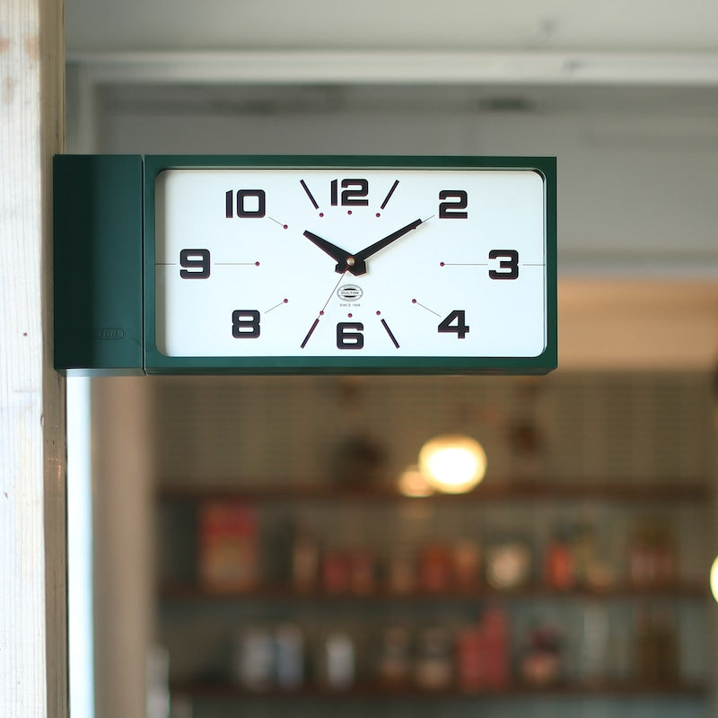 Dulton - Dual Face Clock - Olive