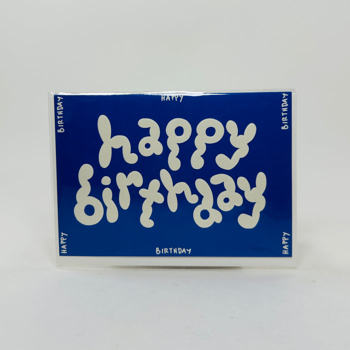 Happy Birthday Blue - Wrap Card