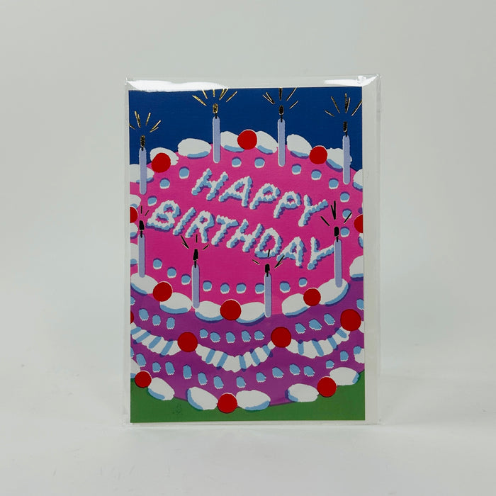 Happy Birthday Icing Cake  - Wrap Card