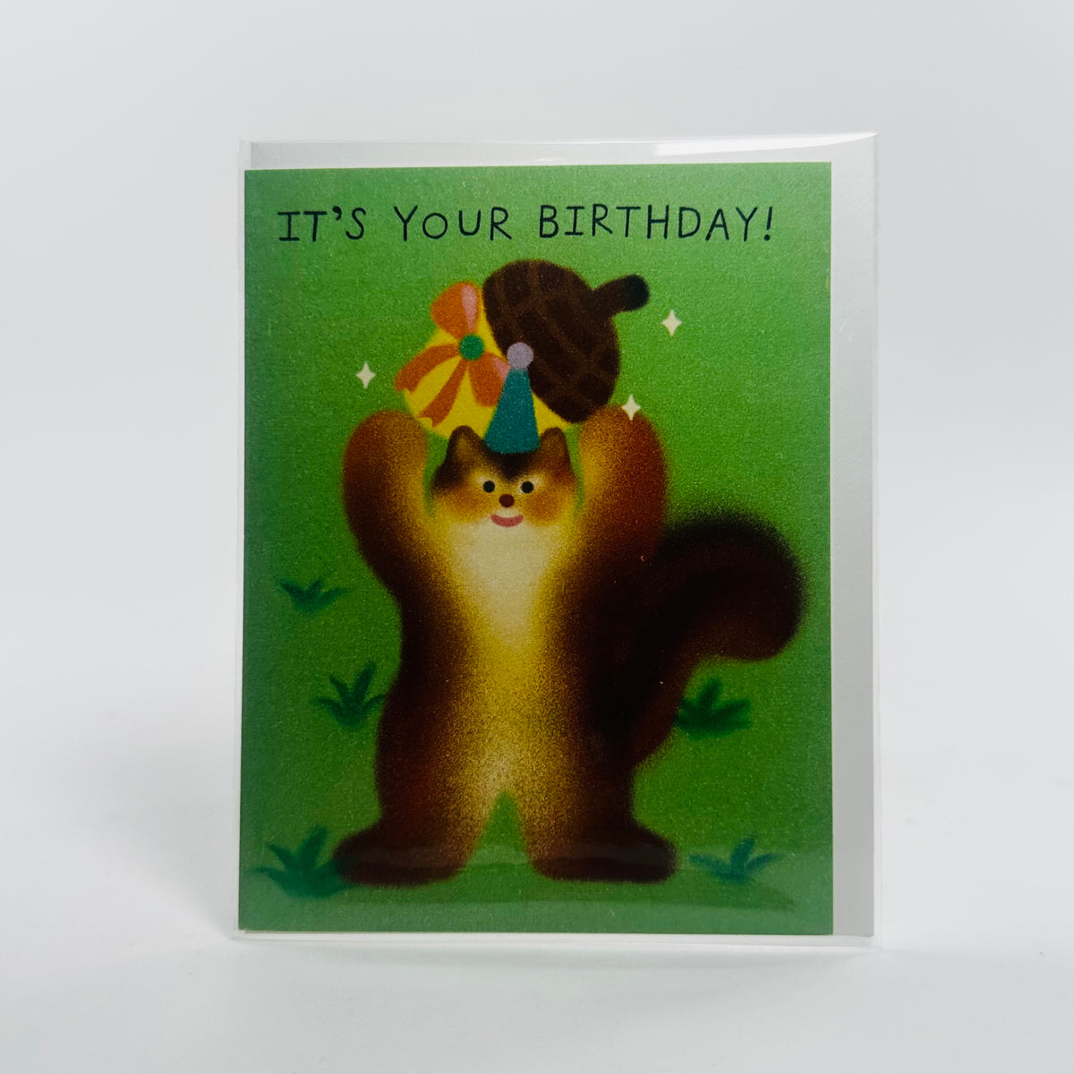 Birthday Squirrel - Wrap Card