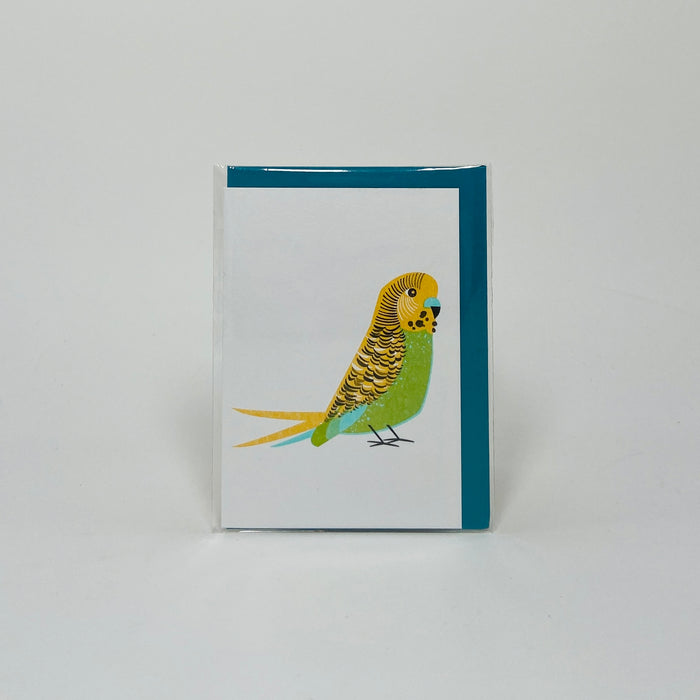 Yellow Budgie - Bobbie Print Card