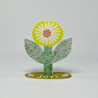 Joy Flower Stand-Up Card - Hadley Card