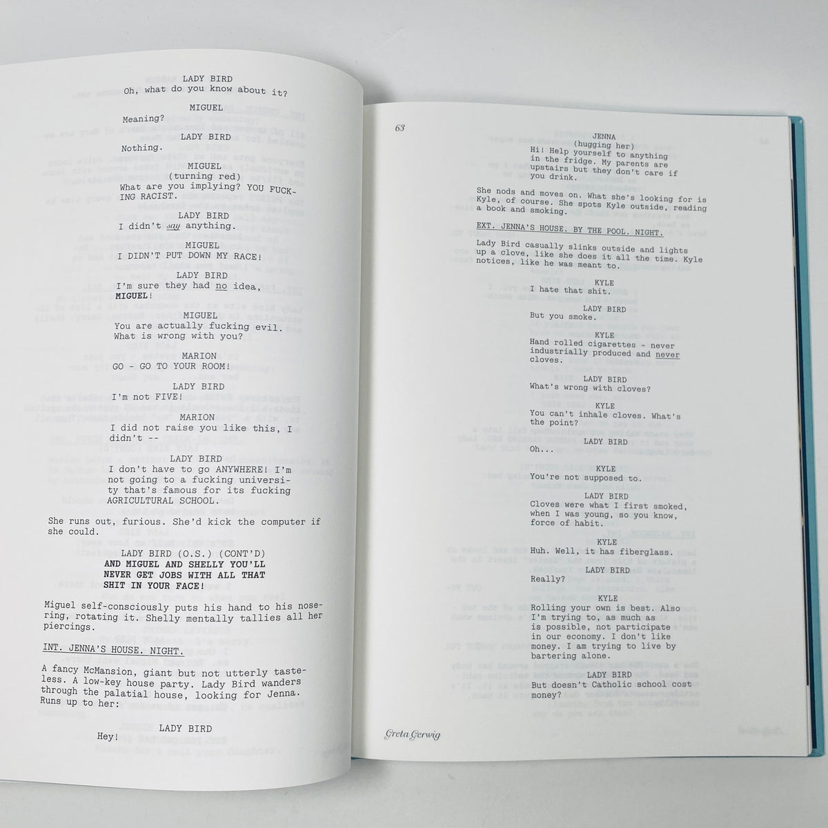 Lady Bird Screenplay Book