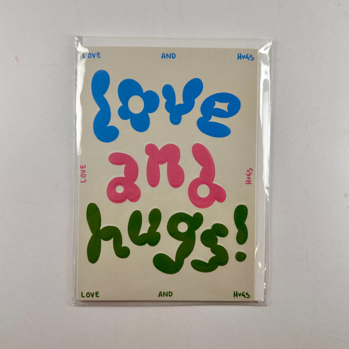 Love and Hugs! - Wrap Card