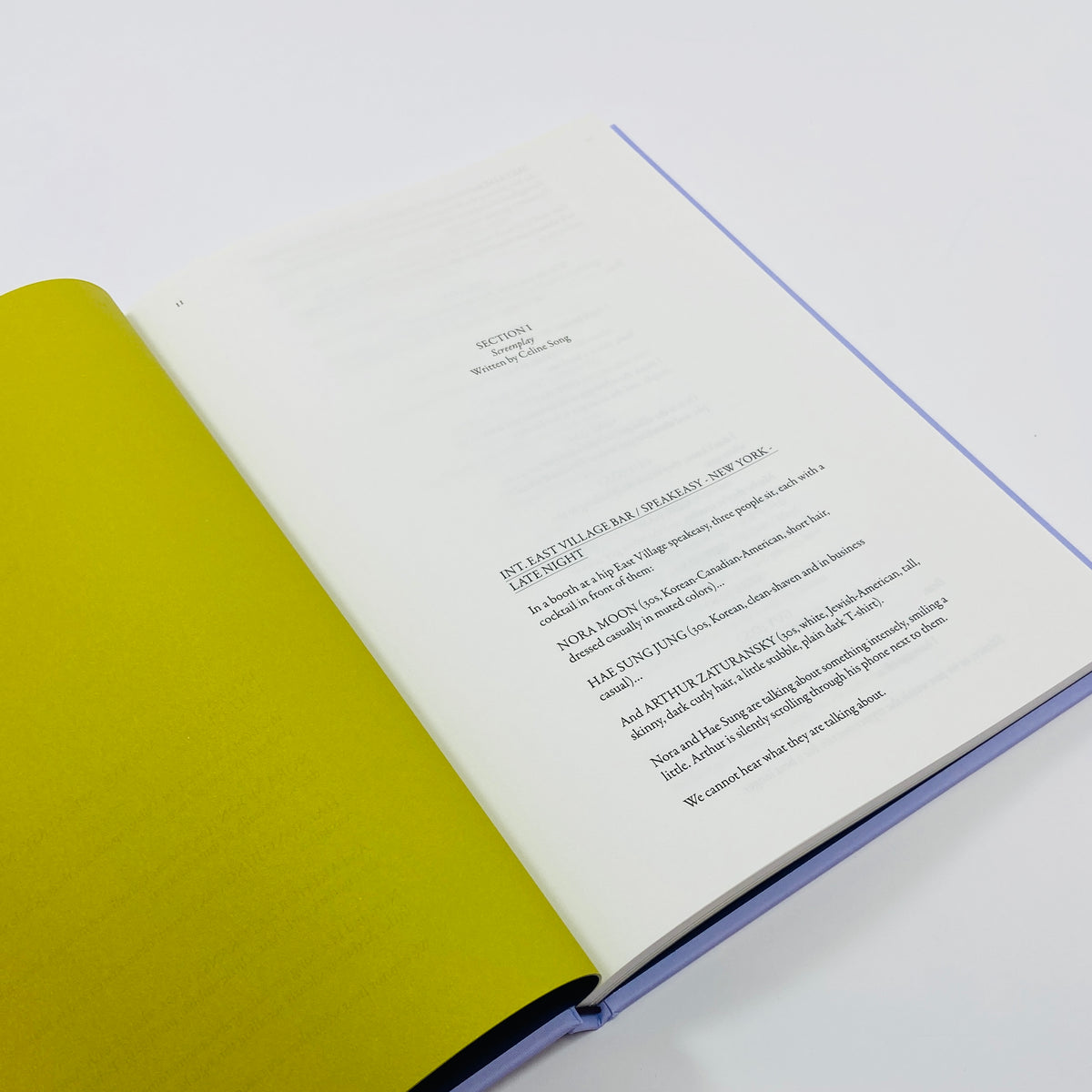 Past Lives Screenplay Book
