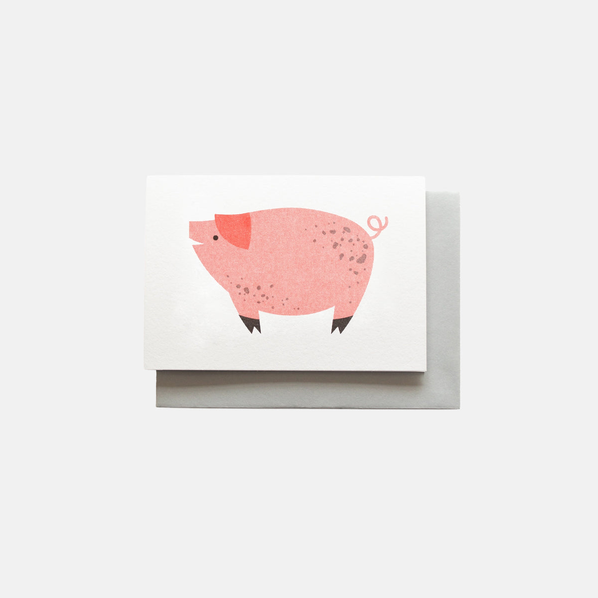 Pink Pig - Bobbie Print Card