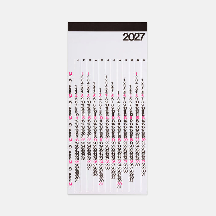 Stendig V Calendar 2027 - White