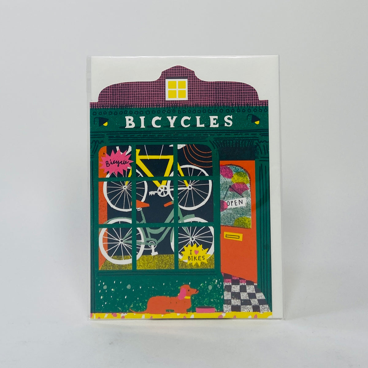 Bicycle Shop - The Printed Peanut Card