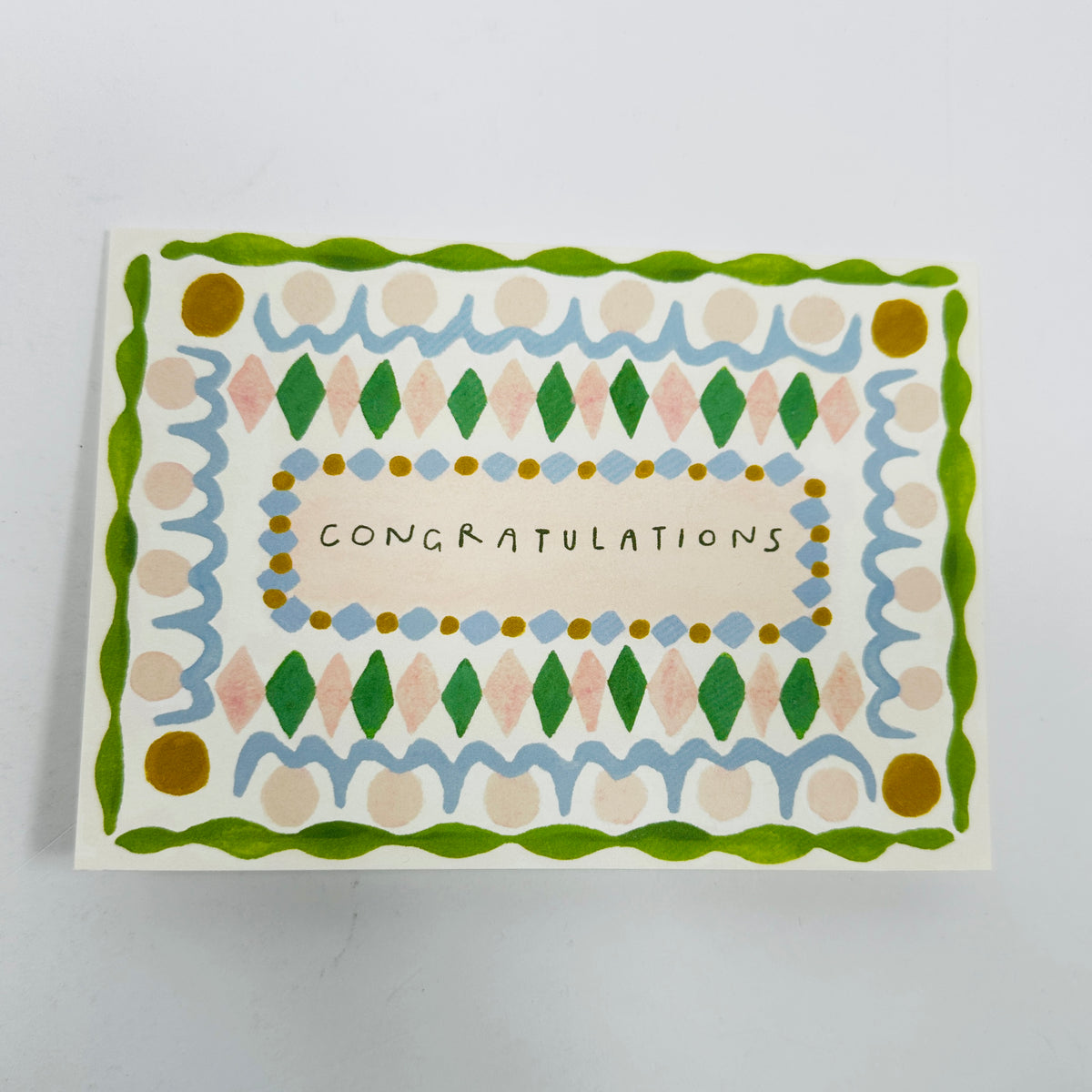 Pattern Congratulations - Holsen Studio Card