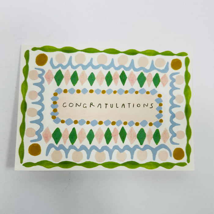 Pattern Congratulations - Holsen Studio Card