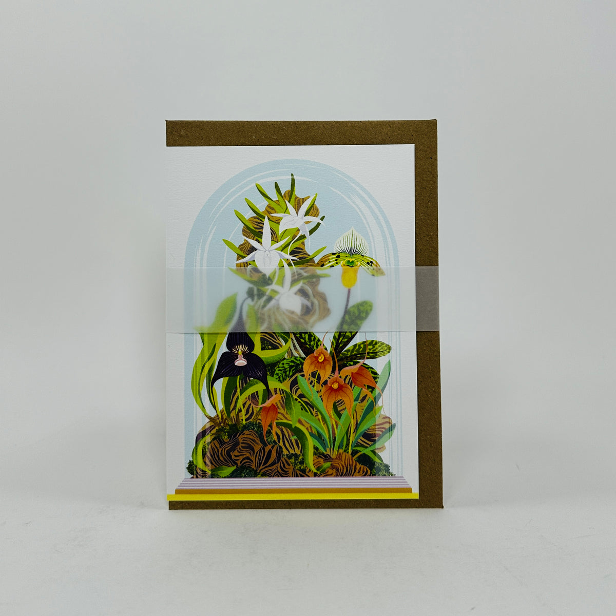 Orchid Bell Jar - Printer Johnson Card