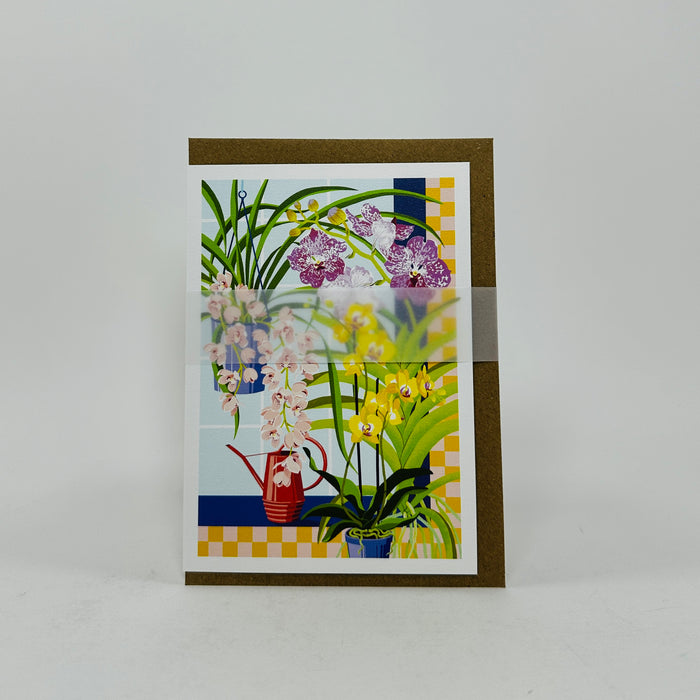 Orchid Still Life - Printer Johnson Card
